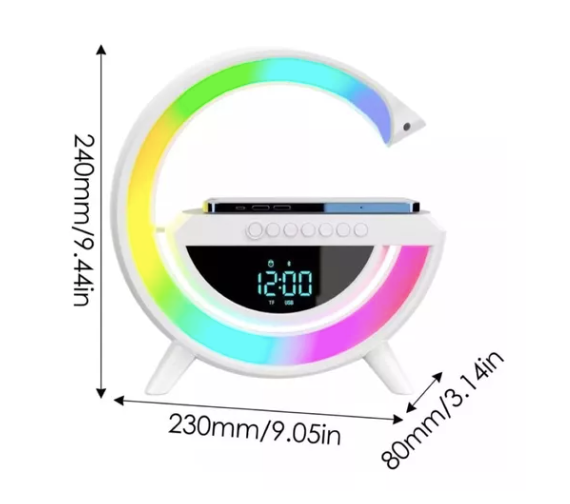 Cargador Palante Con Luz Led Con Reloj